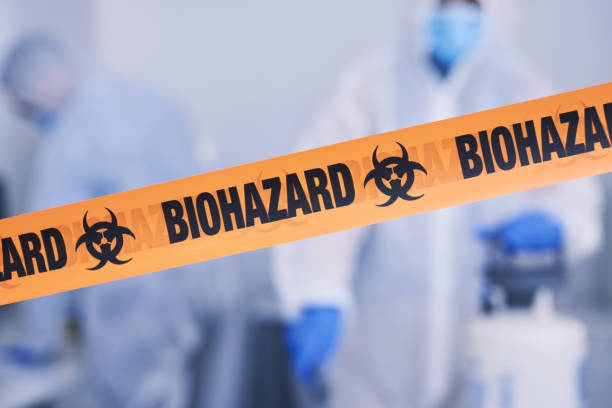 Professional Biohazard technician working in Randolph, MA